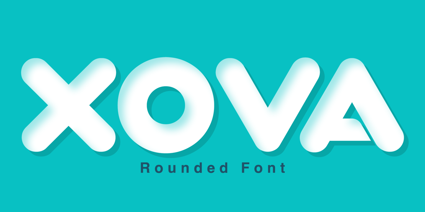 Пример шрифта Xova Rounded